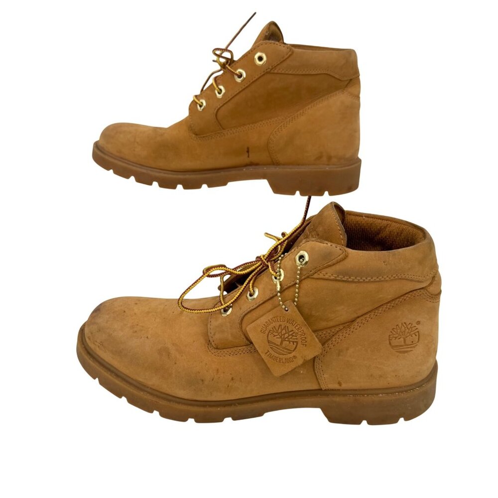 TIMERLAND MEN'S NUBUCK LEATHER 022039 ANKLE BOOTS W/ LEATHER TAGS - 11 - Picture 1 of 7
